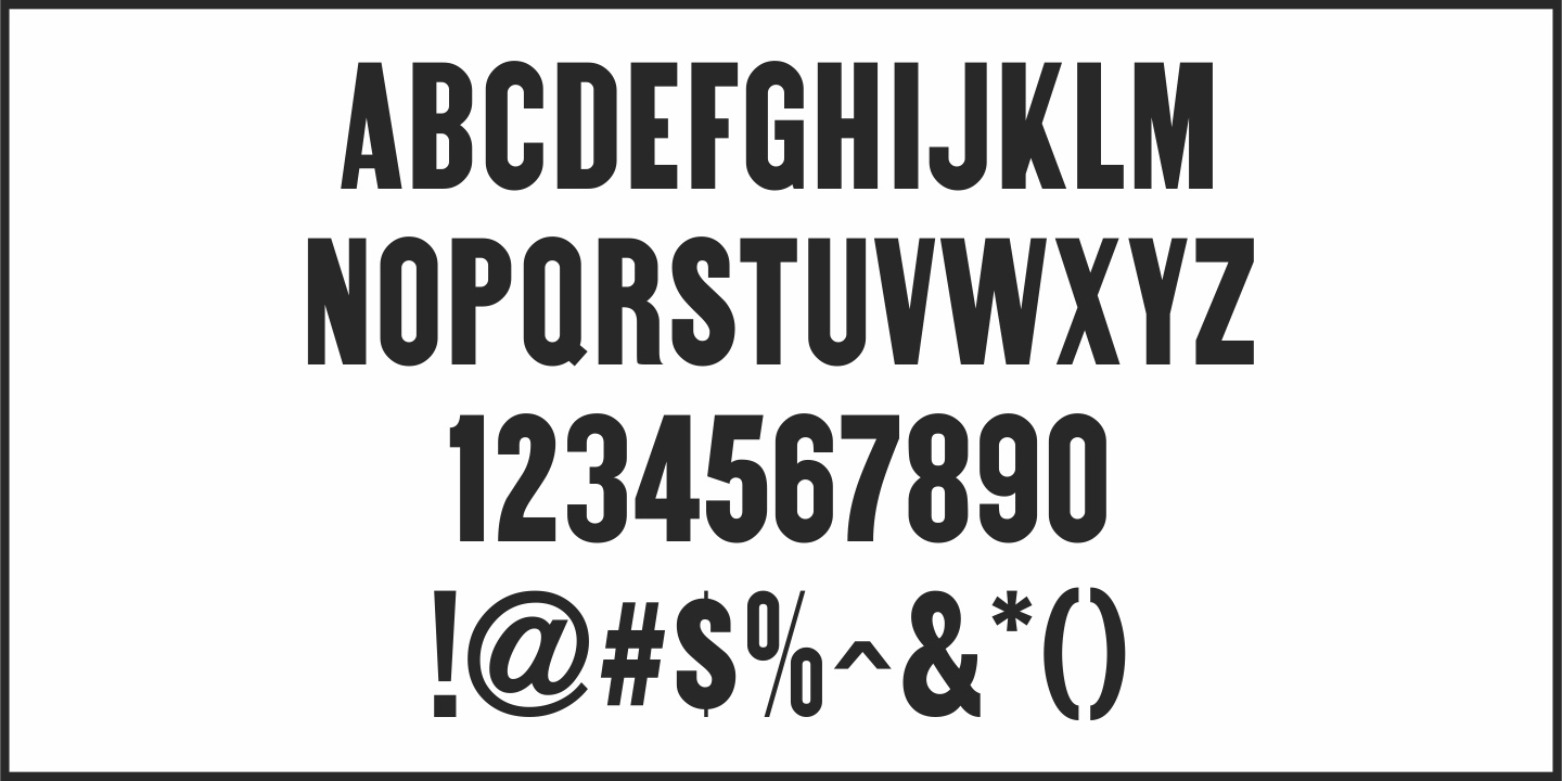 Example font Early Edition JNL #4